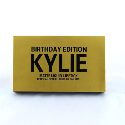 Матовая жидкая помада KYLIE Birthday Edition Gold набор из 6 штук, отличный товар - фото 7 - id-p2127871912