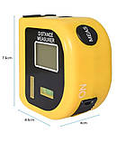 Лазерний далекомір рулетка RoHS CP-3010 з рівнем до 18м (54562-E), фото 6