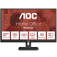 Монитор Tft 27 Aoc Q27E3UAM, Qhd, VA, 75Гц, DP, hdMI, USB-hub, колонки, чорний