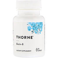Биотин, 8 Мг, Thorne Research, 60 Капсул GL, код: 2337396
