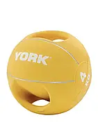 Мяч медбол с двумя ручками 4 кг Желтый