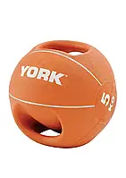 Мяч медбол с двумя ручками 5 кг Оранжевый