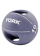 Мяч медбол с двумя ручками 10 кг Фиолетовый
