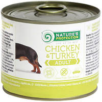 Консервы для собак Nature's Protection Adult Chicken&Turkey 200 г KIK24522 n