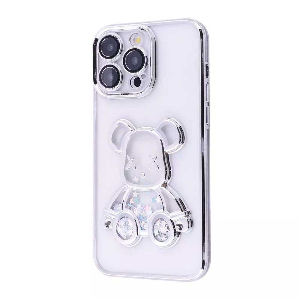 Чохол для телефону PRC Shining Bear Case iPhone 15 Pro Max Silver