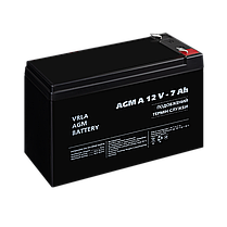 Акумулятор для сигналізації AGM А 12V - 7 Ah, фото 4