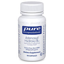 Вітамін B12, Adenosyl/Hydroxy B12, Pure Encapsulations, у формі аденозилкобаламіну та гідроксикобаламіну, 2000 мкг, 90 капсул