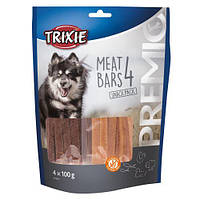 Лакомство Trixie Premio 4 Meat Bars для собак, с курицей, уткой, бараниной и лососем, 4 x 100 г