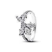 Серебряное кольцо Pandora асимметричное "Гербарий" 193023C01 50