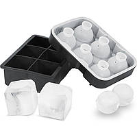 VEVOR 6 Piece Ice Cube Maker Ice Cube Moulds 5 cm Ice Sphere Ice Cube Mould Ice Sphere Forner, Durable Ice