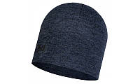 Шапка Buff MIDWEIGHT MERINO WOOL HAT night blue melange