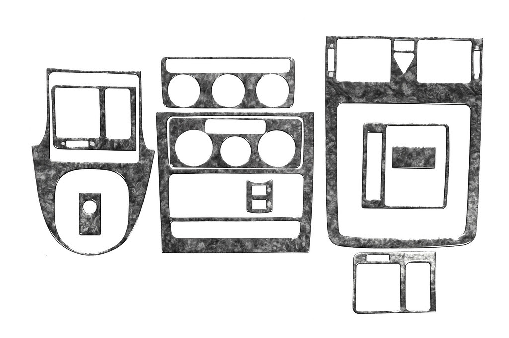 Накладки на панель Титан для Volkswagen Touran 2003-2010 рр