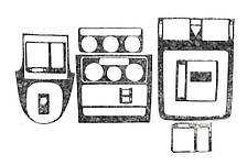 Накладки на панель Карбон для Volkswagen Touran 2003-2010 рр, фото 2