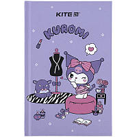 Нотатник Kite Kuromi HK24-199-2, тверда обкладинка, А6, 80 аркушів, клітинка