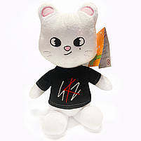 Іграшка м`яка Котик Stray Kids Стрей кідс плюш Skzoo Бродячі діти Блок пінк Blackpink Україна Копиця 33*12*6см (00321-3), фото 2