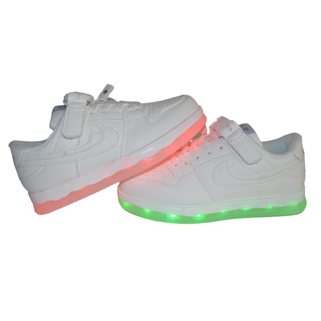 Дитячі кросівки, що світяться, USB 33,34,35,36,37 розмір, 11 режимів LED підсвічування, супінатор, 107-341-925