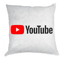 Подушка габардин Youtube logotype