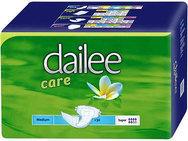Підгузки для дорослих Super 30шт дихаючі Mediu ТМ Dailee Care FG