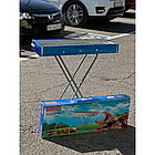 Мангал барбекю для відпочинку на природі 80*30*78см Переносний мангал зі знімними гратами BARBECUE TRAY, фото 9