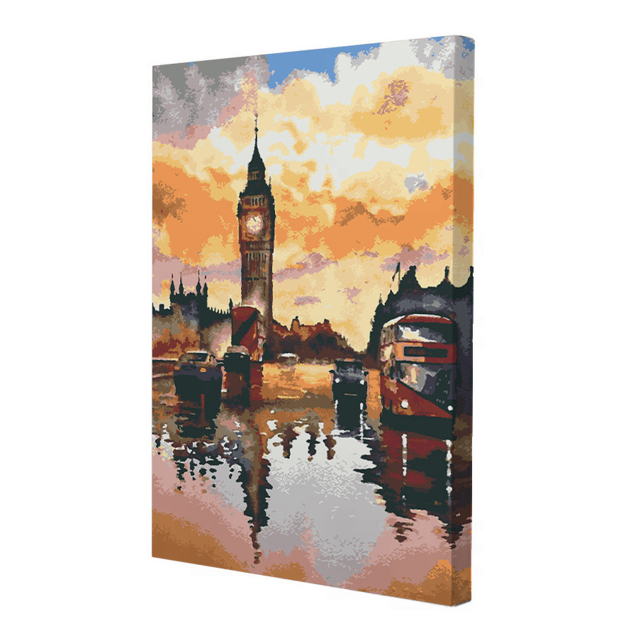 Картина за номерами Riviera Blanca Лондонський дощ 28x40 см (RB-0667)