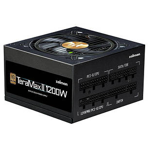 Блок живлення Zalman Teramax 2 (1200W), >90%, 80+ Gold, 120мм, 1xMB 28pin (18+10), 2xCPU 8pin(4+4), 3xMolex,