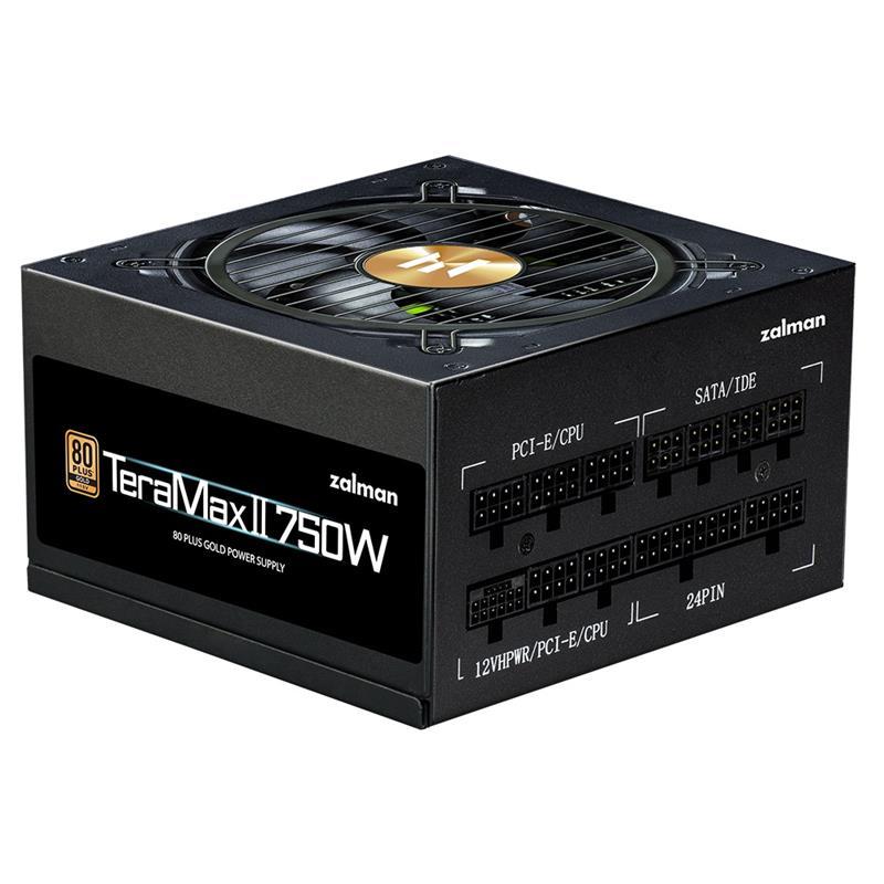 Блок живлення Zalman Teramax 2 (750W), >90%, 80+ Gold, 120мм, 1xMB 18pin+10pin, 2xCPU 8pin(4+4), 3xMolex,