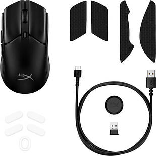 Миша HyperX Pulsefire Haste 2 mini, RGB, USB-A/WL/BT, чорний