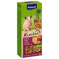 Ласощі для хом'яків Vitakraft Kracker Original + Frucht & Flakes 112 г, 2 шт Вітакрафт корм для гризунів
