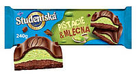 Молочный шоколад с фисташковым кремом Studentska Pistacie&Mlecna 240г Чехия