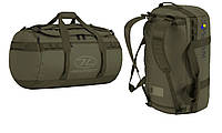 Сумка-рюкзак вещевая тактическая водозащитная Highlander Storm Kitbag 65L Olive (DB123-OG) Фурнитура Duraflex®