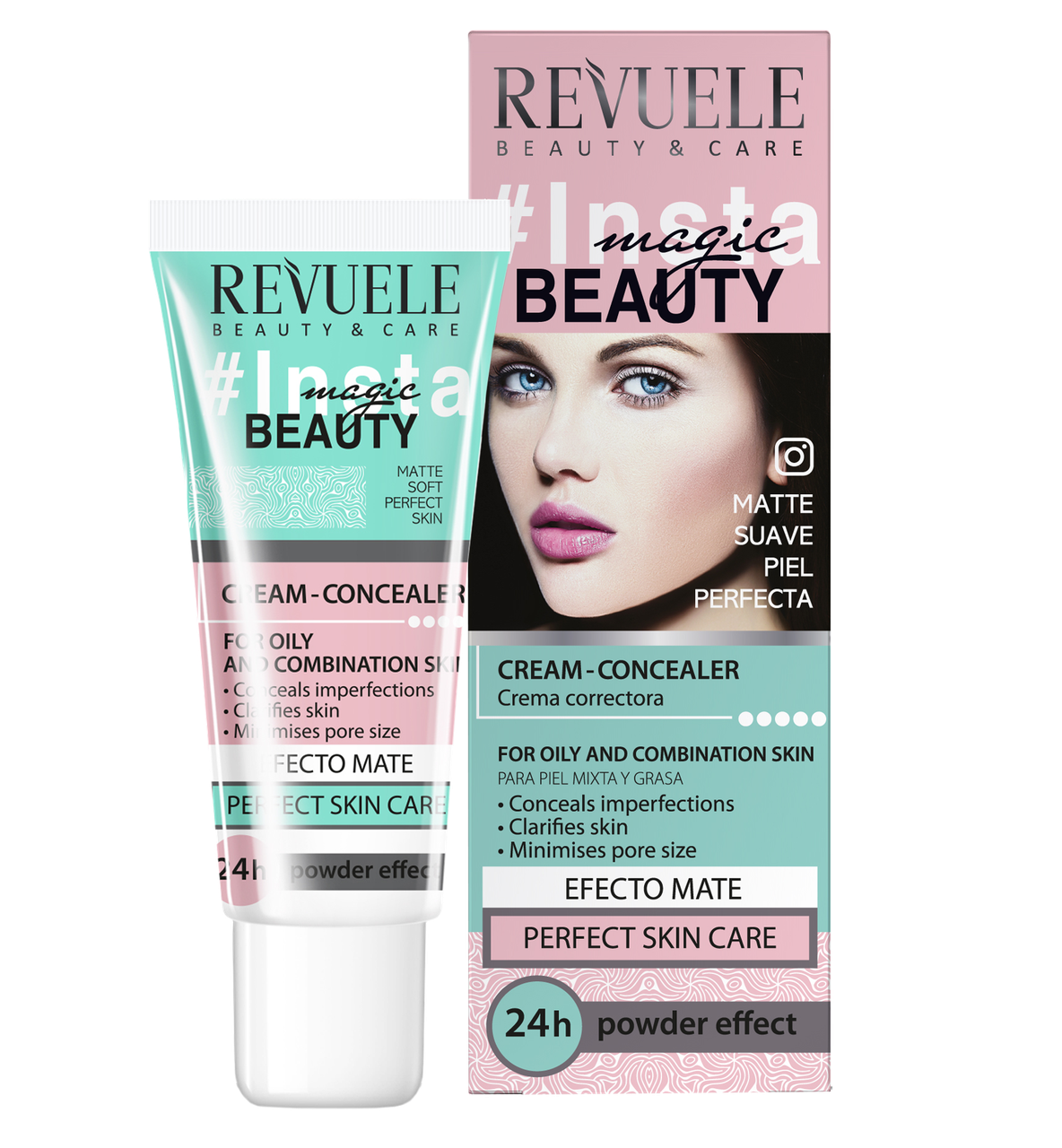 Крем-консилер Revuele Insta Magic Beauty для жирної та комбінованої шкіри 35 мл