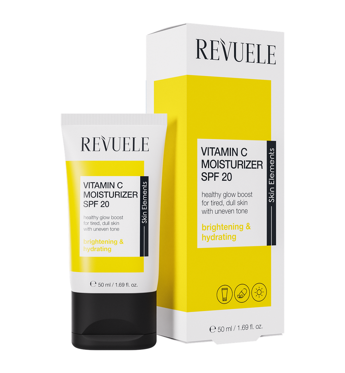 Крем для обличчя зволожуючий з вітаміном С денний Revuele Vitamin C SPF20, 50 мл