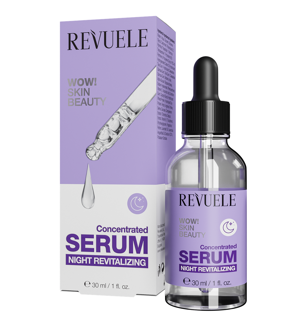Концентрована сироватка для відновлення шкіри обличчя Revuele Wow! Skin Beauty, 30 мл
