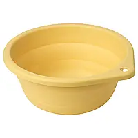 Миска для мытья, складная/желтая, 27 см PEPPRIG (605.677.21) IKEA