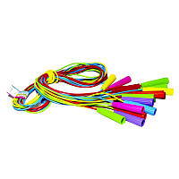 Скакалка резиновая Цветная S0022 (10) длина 2 м. ЦЕНА ЗА Связку, В СВЯЗКЕ 10ШТ "M Toys"