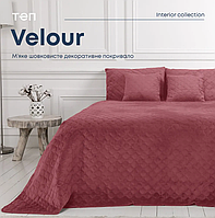 Покривало ТЕП "VELOUR" 220*240 см Mesa Rose/ромб круглий