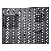 Перфорированная комбинированная доска, черная, 76x56 см SKÅDIS (195.465.19) IKEA