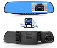 Автомобильный регистратор зеркало Blaсkbox 1433 Full HD видеорегистратор с камерой заднего вида! Полезный