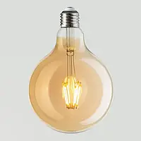 Лампа винтажная светодиодная (ретро) "RUSTIC GLOBE-6" 6W Filament led 2200К E27