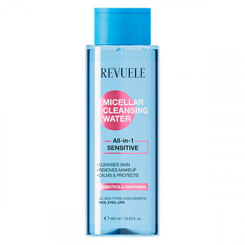 Міцелярна вода All-in-1 для чутливої шкіри Revuele Micellar Cleansing Water, 400 мл, фото 1