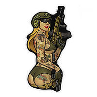 M-Tac-наклейка Tactical girl No4 tatoo Пантера