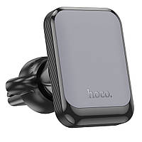 Магнитный держатель для телефона в машину в воздуховод HOCO H24 Черно-серый