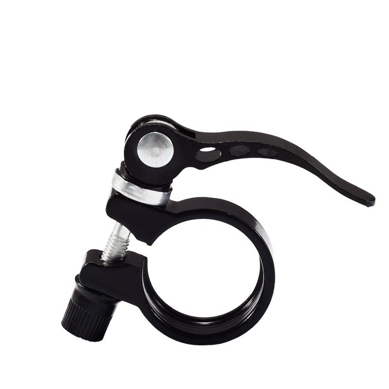 Зажим труби сідла алюмінієвий чорний 28,6 мм, фото 1