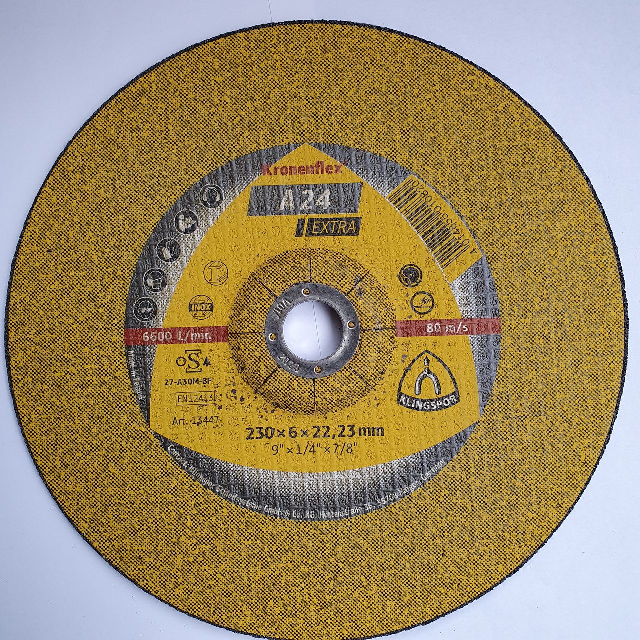 Зачисний диск Kronenflex A 24 Extra 230 х 6 х 22,23, фото 1