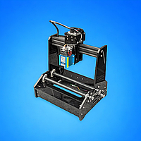 Гравировочный станок с ЧПУ 15 Вт, Мини-лазерный гравировальный станок 12 В, Цилиндрический лазерный VEVOR