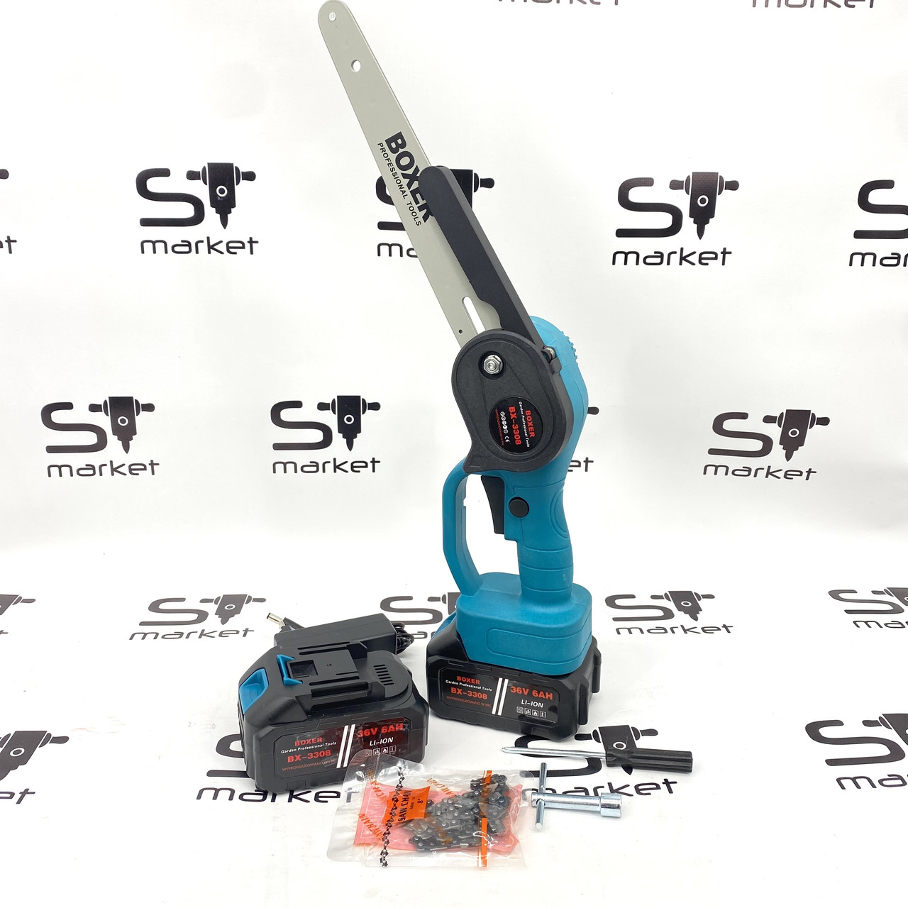Міні-пила акумуляторна BOXER BX-3308 (асинхронний мотор) + ПОДАРУНОК
