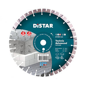 Диск алмазний по бетону Distar 1A1RSS/C3 Technic Advanced 300x25.4x3 мм (14320347022), фото 2