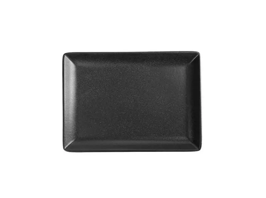Блюдо для подачі дрібне прямокутне Black Porland фарфорове 180х130 мм 358819/Bl