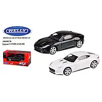 Машина металлическая JAGUAR F-TYPE COUPE "WELLY" масштаб 1:43 Белый (Masiki.kiev.ua)