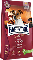 Корм для собак Хепі Дог Сенсібл Міні Африка Happy Dog Sensible Mini Africa зі страусом та картоплею 300 г